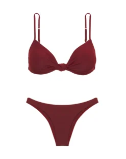 Basic Bottom - Cranberry -Cheap Bralette Store BASICBOTTOM FLAT 4