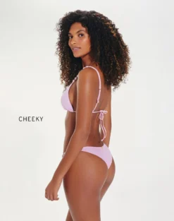 Beads Tri Parallel Top - Grenadine -Cheap Bralette Store Beads Parallel Tri Top cheeky back