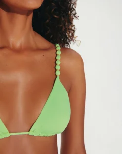 Beads Tri Parallel Top - Lime 12 Beads Tri Parallel Top - Lime -Cheap Bralette Store Beads Parallel Tri Top detail