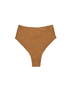 Scales Buttons Hot Pant Bottom - Toffee