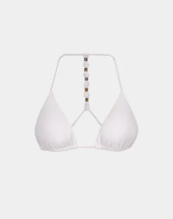 Dora Tri T Back Top - White