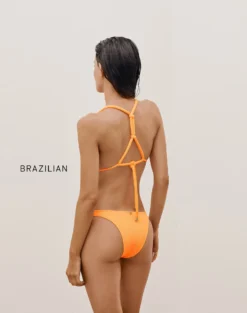 Firenze Edie Detail Bottom - Mandarin -Cheap Bralette Store EDIEDETAILBOTTOM BACK