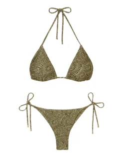 Embroidery Tri Top - Ortiz Green -Cheap Bralette Store Embroidery Tri Top 2