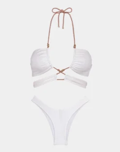 Gi Top - White -Cheap Bralette Store Gi Top flat