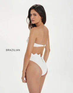 Firenze Imani Hot Pant Bottom - White -Cheap Bralette Store IMANI HOT PANTS back