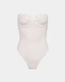 Firenze Imani One Piece - White -Cheap Bralette Store Imani One Piece flat