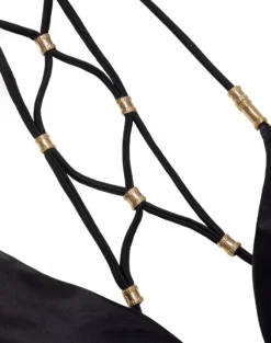 Lucy Triangle Top - Black -Cheap Bralette Store LUCYTOP FLAT 2