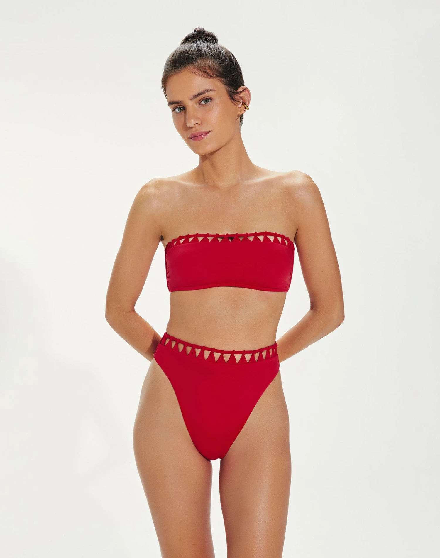 Leeza Bandeau Top - Red Pepper 2 Leeza Bandeau Top - Red Pepper - Image 2