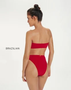 Leeza Hot Pant Bottom - Red Pepper 10 Leeza Hot Pant Bottom - Red Pepper -Cheap Bralette Store LeezaHotPants brasil back