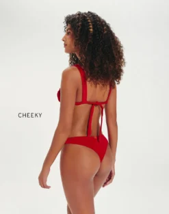 Firenze Luna Top - Red Pepper -Cheap Bralette Store LunaTop cheeky back