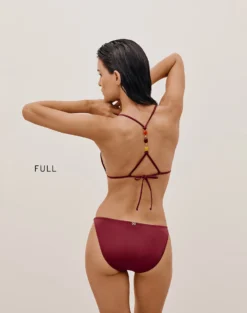 Martha Detail Bottom - Cranberry 12 Martha Detail Bottom - Cranberry -Cheap Bralette Store MARTHADETAILBOTTOM BACK FULL