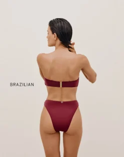 Martha Hot Pant Bottom - Cranberry 8 Martha Hot Pant Bottom - Cranberry -Cheap Bralette Store MARTHAHOTPANTS BACK BR