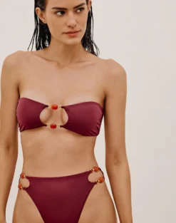 Martha Hot Pant Bottom - Cranberry 9 Martha Hot Pant Bottom - Cranberry -Cheap Bralette Store MARTHAHOTPANTS DETAIL