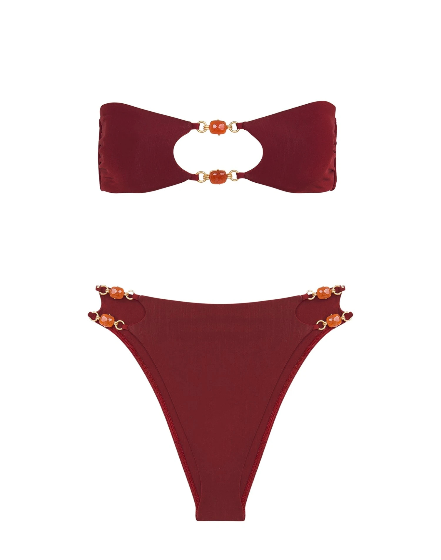 Martha Hot Pant Bottom - Cranberry 6 Martha Hot Pant Bottom - Cranberry - Image 6