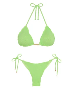 Firenze Ripple Bottom - Lime -Cheap Bralette Store RippleBottom flat
