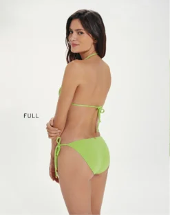 Firenze Ripple Top - Lime -Cheap Bralette Store RippleTriTop full back