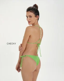 Firenze Zene Tie Side Bottom - Lime 10 Firenze Zene Tie Side Bottom - Lime -Cheap Bralette Store ZeneBottom cheeky back