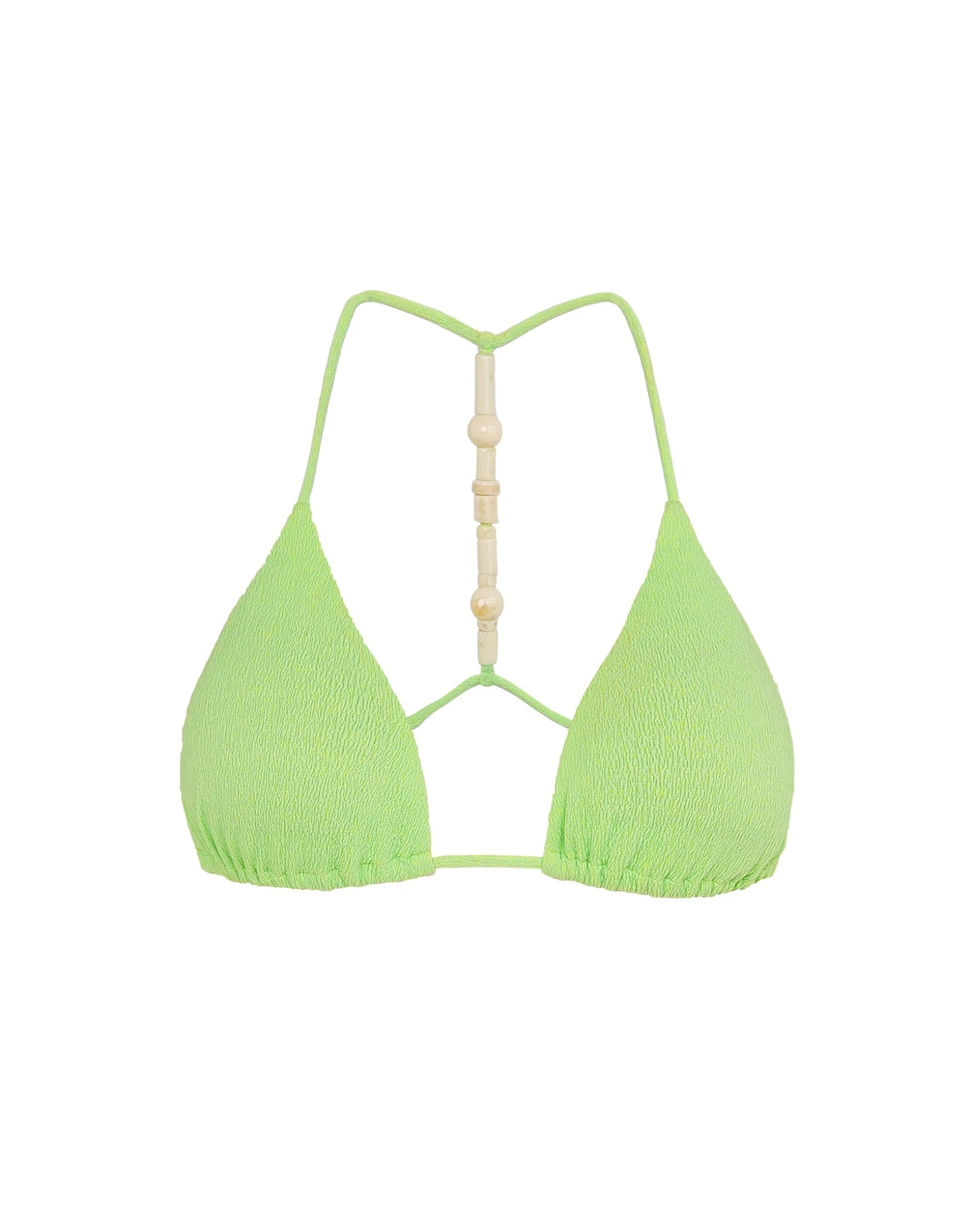 Firenze Zene Tri T Back Top - Lime 1 Firenze Zene Tri T Back Top - Lime