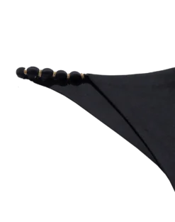 Beads Bottom - Black 18 Beads Bottom - Black -Cheap Bralette Store black beads btm flat detail