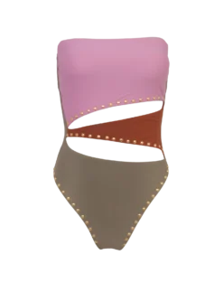 Frida Block One Piece - Pistachio Camel 15 Frida Block One Piece - Pistachio Camel -Cheap Bralette Store block frida 1pc flat