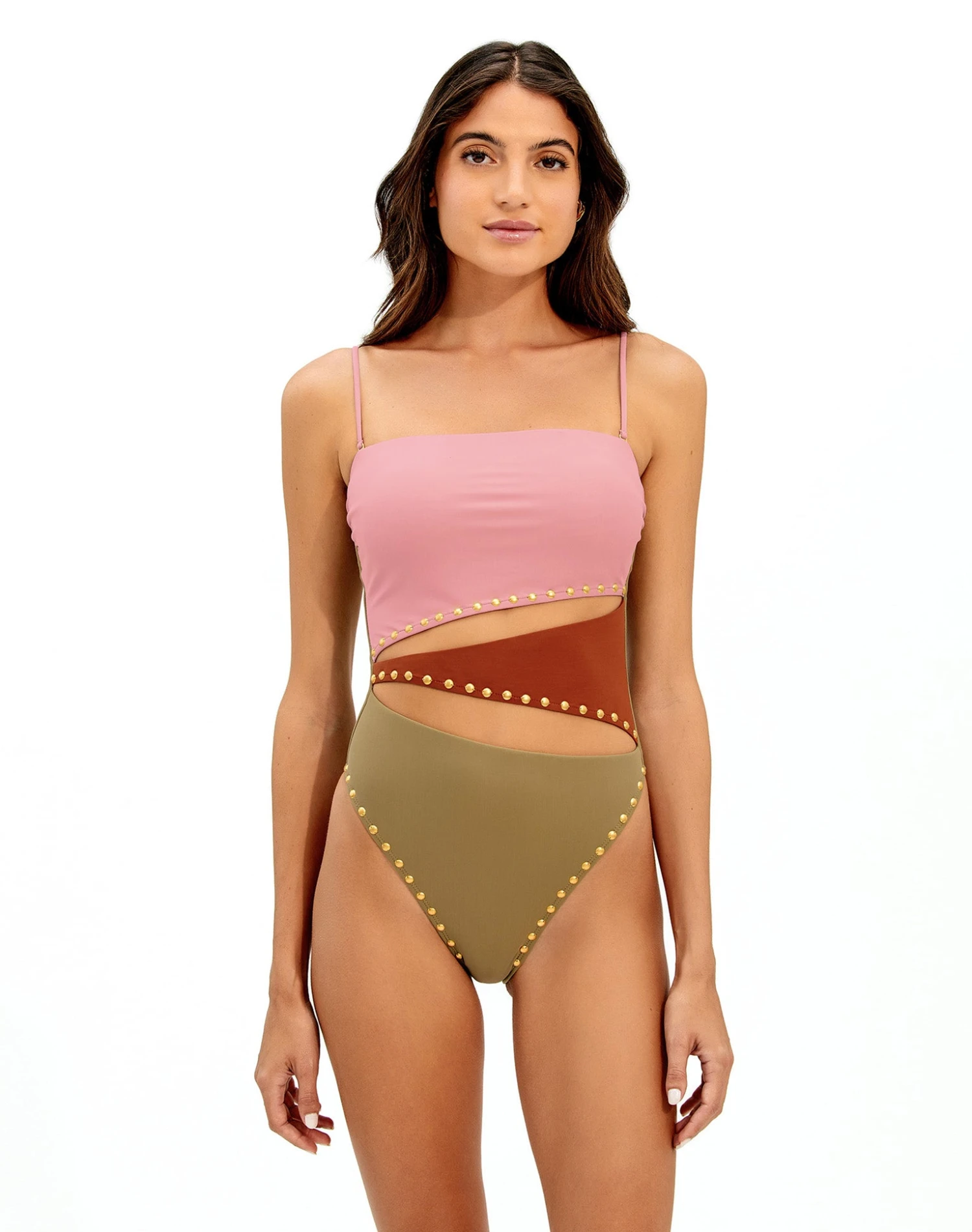 Frida Block One Piece - Pistachio Camel 5 Frida Block One Piece - Pistachio Camel - Image 5