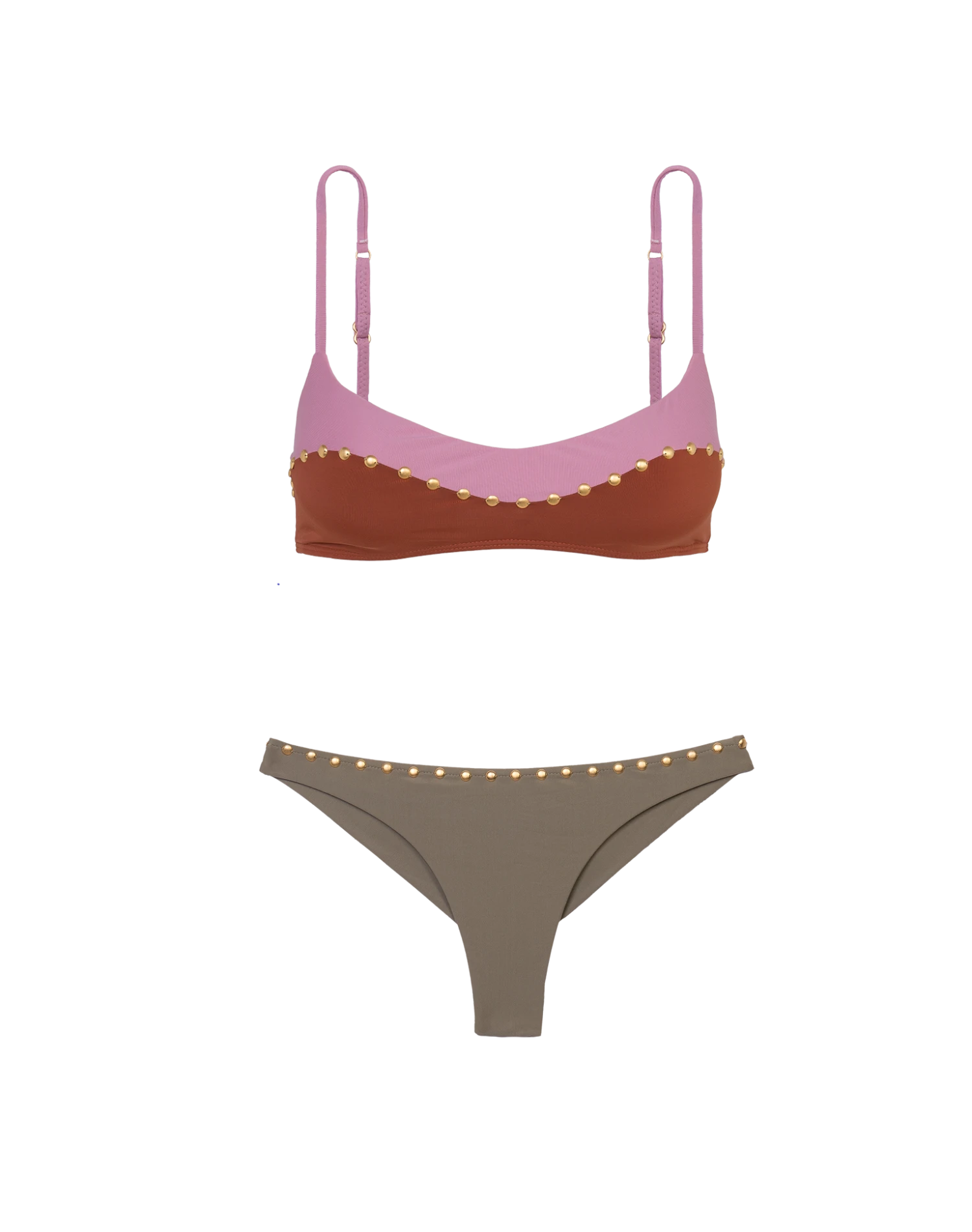 Laila Block Top - Pistachio Camel 8 Laila Block Top - Pistachio Camel - Image 8