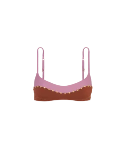 Laila Block Top - Pistachio Camel