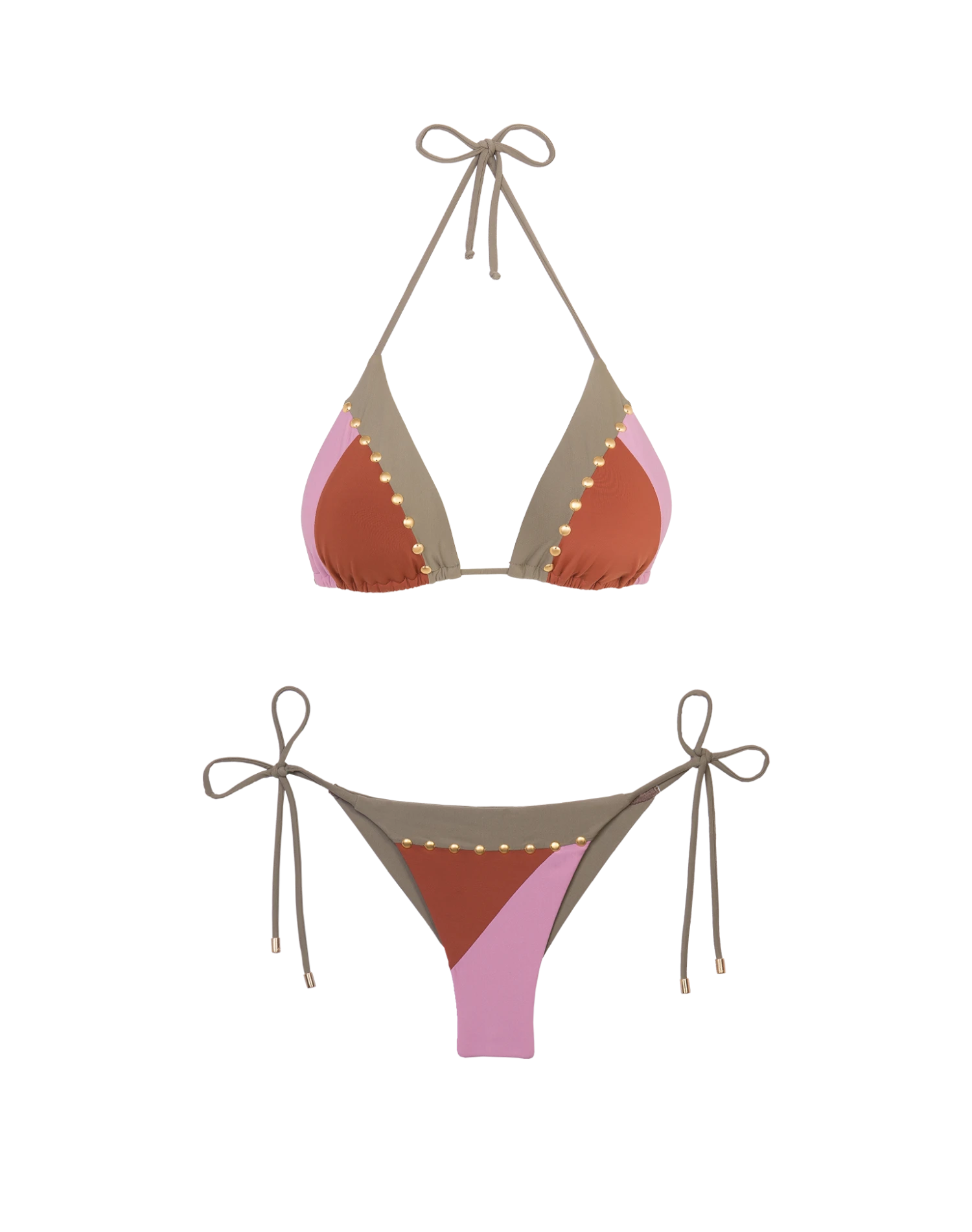 Block Tri Top - Pistachio Camel 7 Block Tri Top - Pistachio Camel - Image 7