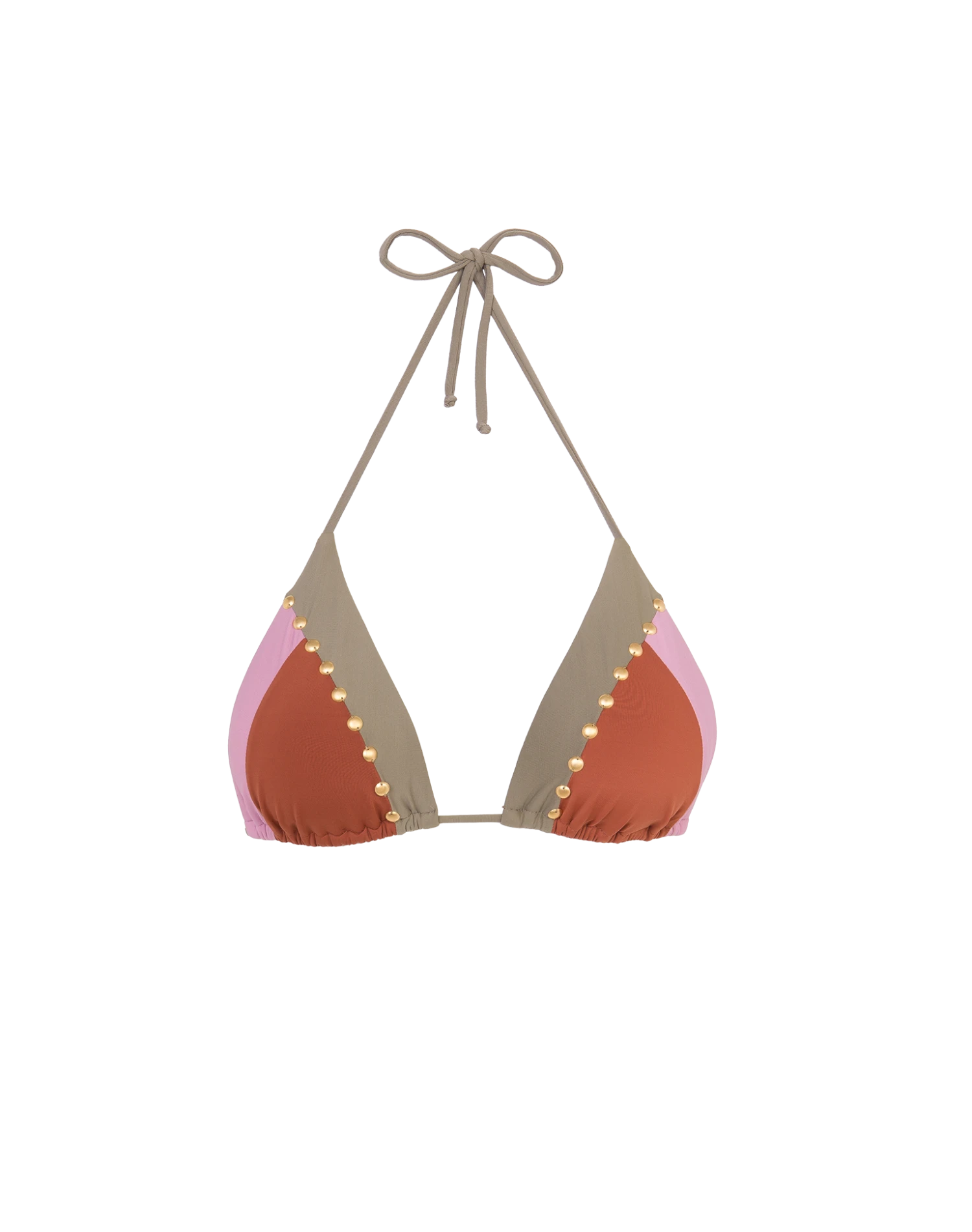 Block Tri Top - Pistachio Camel 1 Block Tri Top - Pistachio Camel