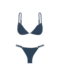 Firenze Gracie Bottom - Blue Grey 14 Firenze Gracie Bottom - Blue Grey -Cheap Bralette Store blue gray firenze gracie bikini flat