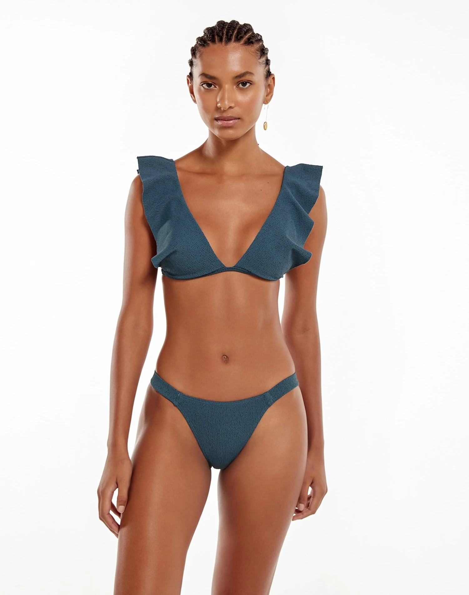 Firenze Liz Top - Blue Grey 2 Firenze Liz Top - Blue Grey - Image 2