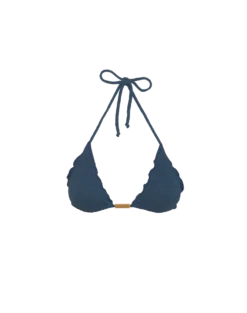 Firenze Ripple Top - Blue Grey