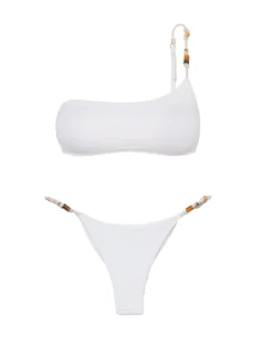 Firenze Flora Detail Bottom - White -Cheap Bralette Store flora detail bottom 1