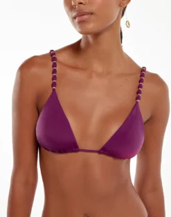 Beads Tri Parallel Top (final Sale) - Plum -Cheap Bralette Store plum beads bikini 2 db982510 dff1 4ef7 946d 56570a4ced43