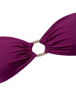 Erin Chain Top (final Sale) - Plum -Cheap Bralette Store plum erin chain top flat detail