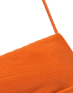 Kayla Ana Top - Tangerine -Cheap Bralette Store tangarine ana top flat detail